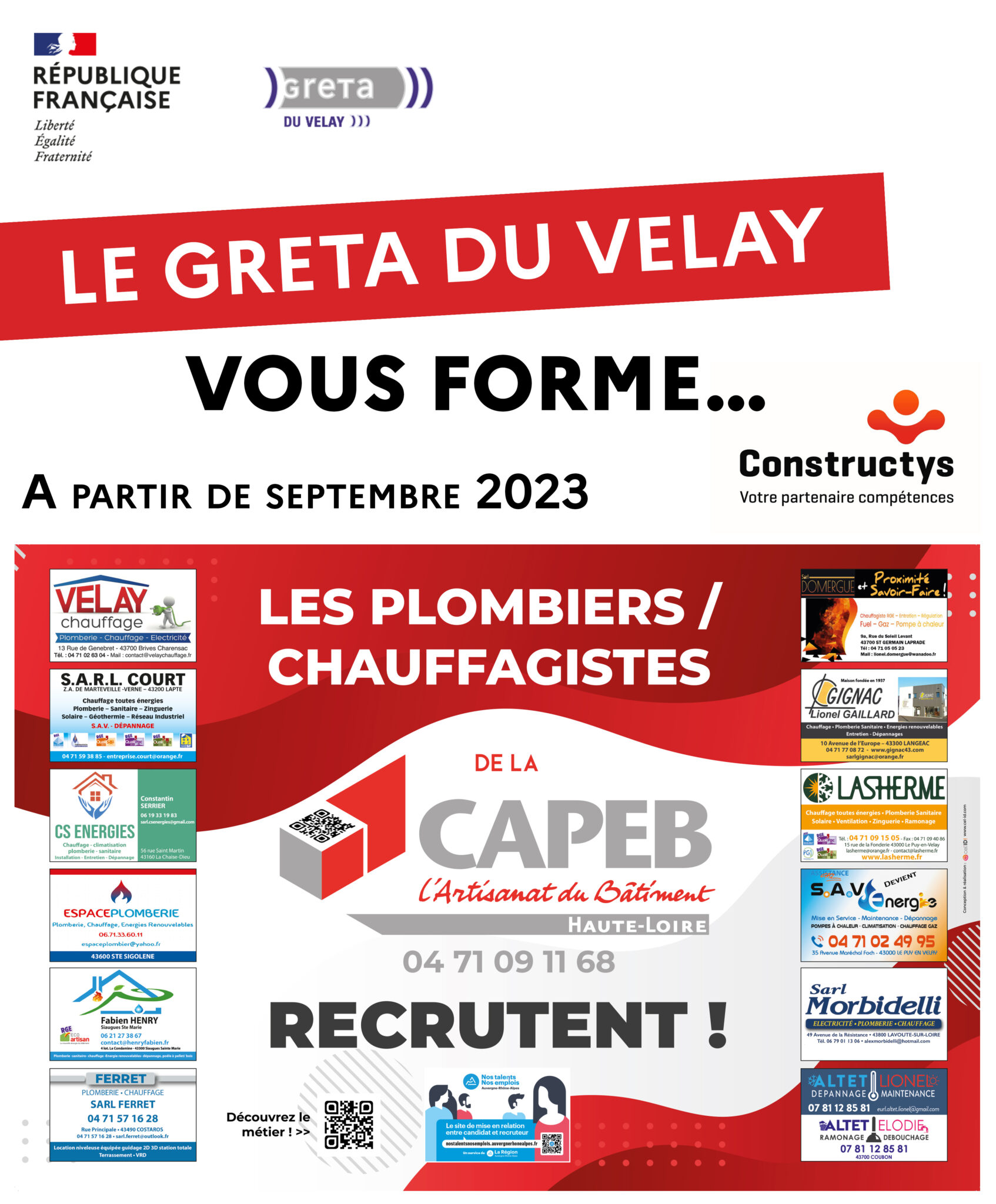 Greta recrutement formateur 2022